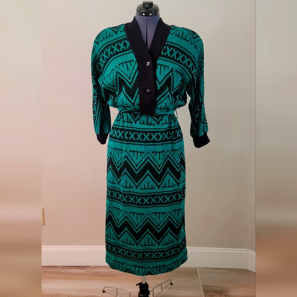 Vintage 80's ACT 1 New York Sweater Dress Sz 13-14